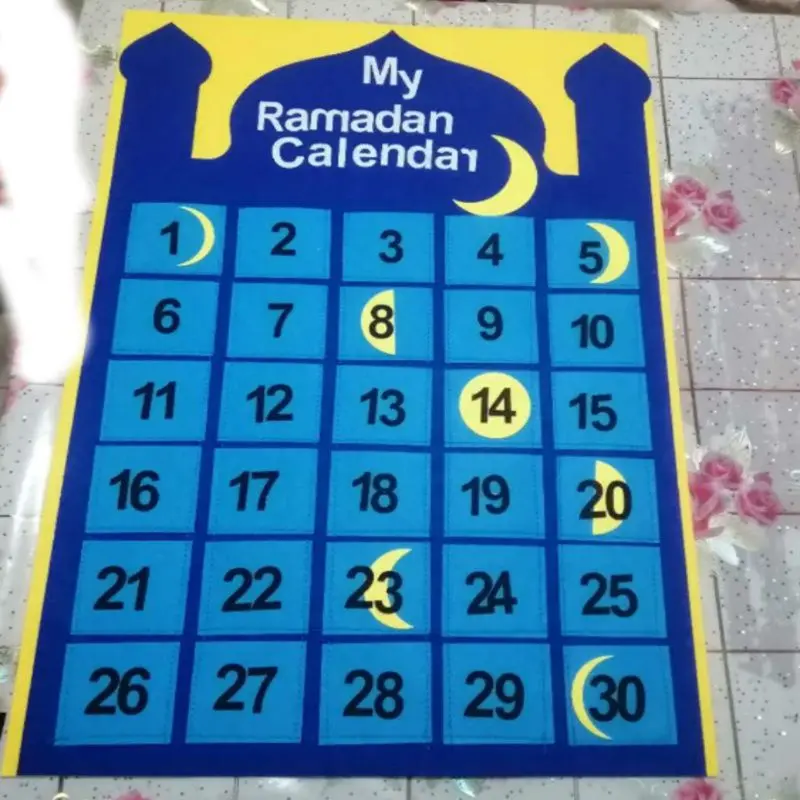 Ramadan Hanging Countdown Calendar EID Mubarak Felt Moon Wall Sticker Muslim 69HF
Ramadan Hanging Countdown Calendar EID Mubarak Felt Moon Wall Sticker Muslim 69HF