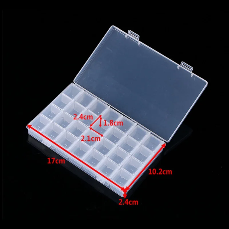Mini Compartments Grids Nail Art Storage Case Plastic Empty Container Cross Stitch Tools Nail Art Equipment
Mini Compartments Grids Nail Art Storage Case Plastic Empty Container Cross Stitch Tools Nail Art Equipment