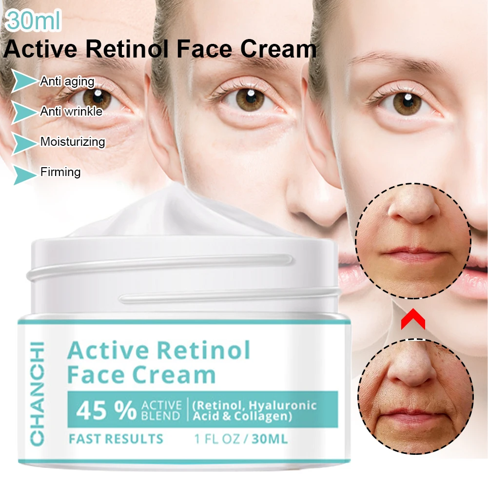 CHANCHI 30ml Face Cream Active Retinol Anti-Wrinkle Skin Lift Hydrating Skin Care Anti-Aging Cream Moisturizing Remove Fine Line
CHANCHI 30ml Face Cream Active Retinol Anti-Wrinkle Skin Lift Hydrating Skin Care Anti-Aging Cream Moisturizing Remove Fine Line
