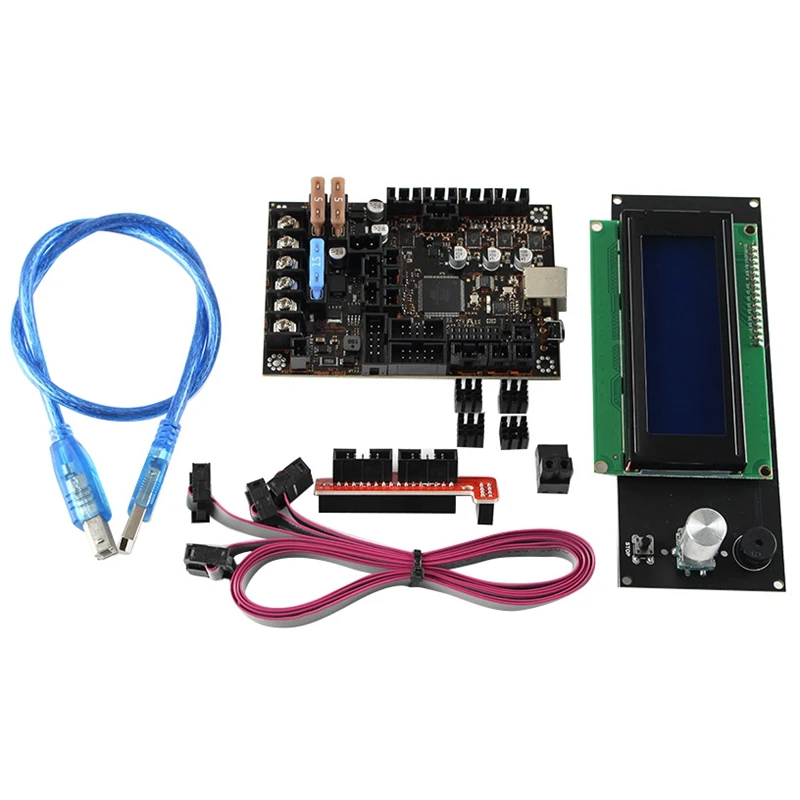 for Prusa MK3/3S Einsy Rambo 1.1B 3D Printer Motherboard with TMC2130 SPI+2004 LCD Monitor Set
for Prusa MK3/3S Einsy Rambo 1.1B 3D Printer Motherboard with TMC2130 SPI+2004 LCD Monitor Set