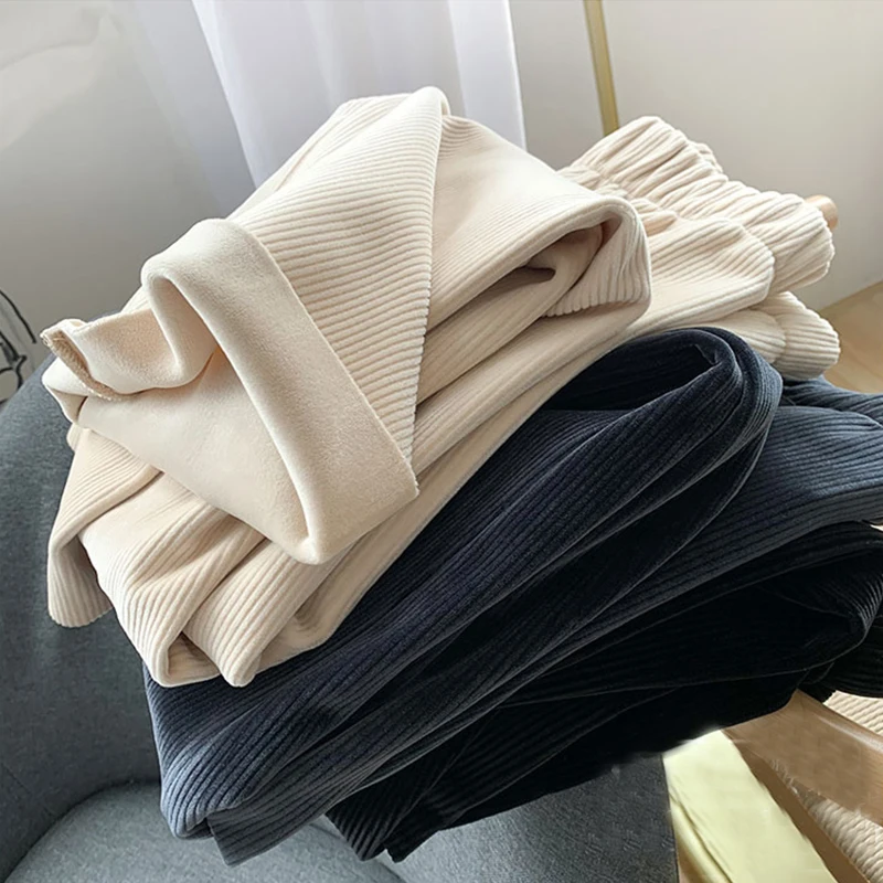 Sister Fara New Autumn Winter Thick Corduroy Pants For Women Velvet Thick Trousers Straight Pants Female Workout Fleece Trousers
Sister Fara New Autumn Winter Thick Corduroy Pants For Women Velvet Thick Trousers Straight Pants Female Workout Fleece Trousers
