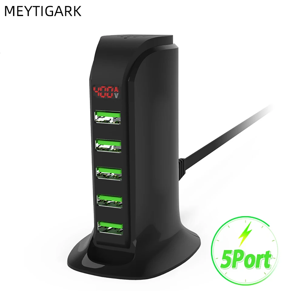 5 Порты и разъёмы зарядное устройство usb multi концентратор светодиодный Дисплей