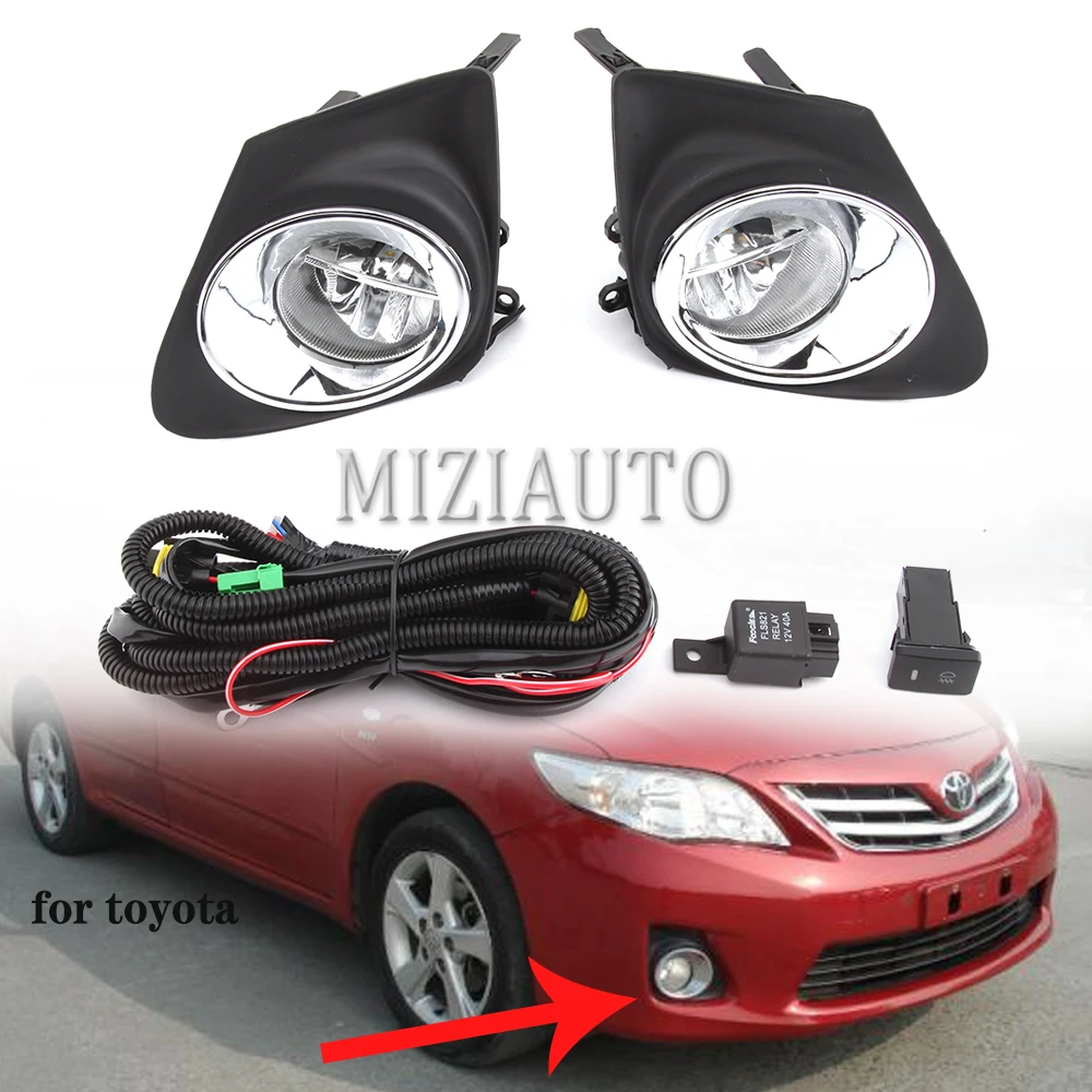 MIZIAUTO Front Bumper Fog Light For Toyota Corolla 2011 2012 2013 LED/Halogen With Cover Grille Frame Wire Foglamp Car Assembly
MIZIAUTO Front Bumper Fog Light For Toyota Corolla 2011 2012 2013 LED/Halogen With Cover Grille Frame Wire Foglamp Car Assembly