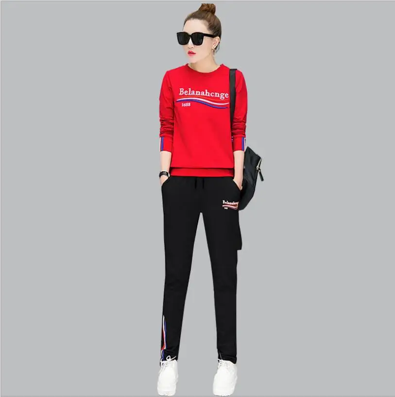 Sportswear Suit Spring Women's New Korean Edition Fashion Sim Round Collar Pullover Leisure Grils Sweatshirt Two Sets.
Sportswear Suit Spring Women's New Korean Edition Fashion Sim Round Collar Pullover Leisure Grils Sweatshirt Two Sets.
