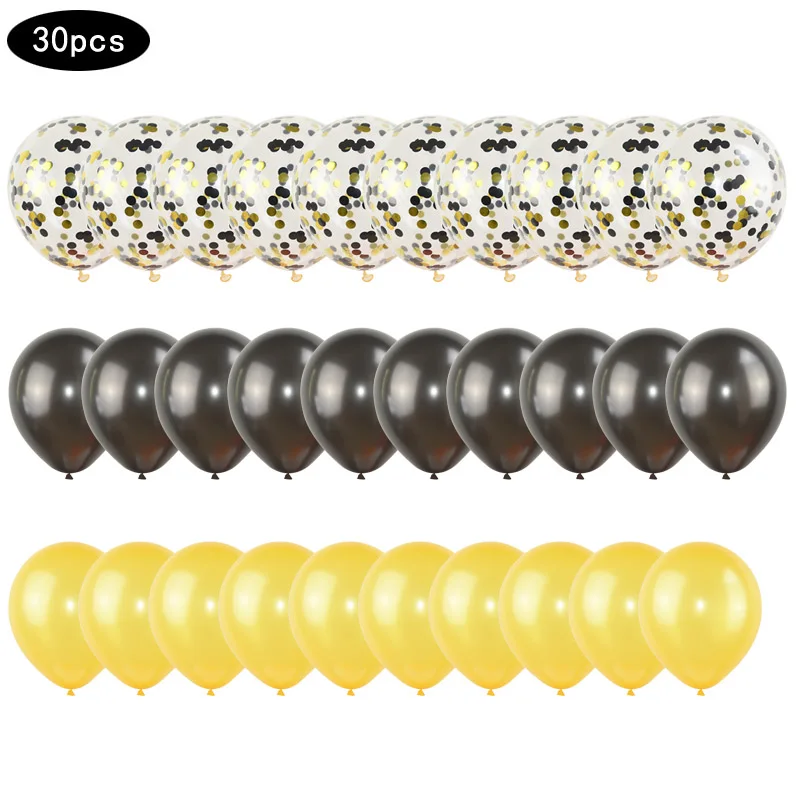 30Pcs Black Gold Balloon Anniversary Birthday Party Balloons Set Hulium Latex Confetti Balloons Globos Adult Birthday Decoration
30Pcs Black Gold Balloon Anniversary Birthday Party Balloons Set Hulium Latex Confetti Balloons Globos Adult Birthday Decoration