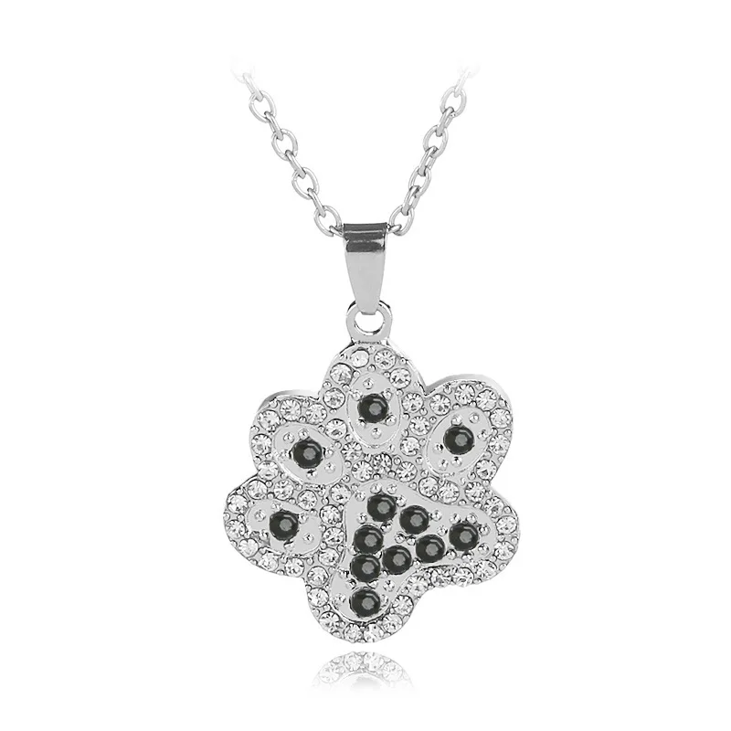 New Trendy Cute Silver Bear Paw Dog Cat Claw White Necklace shin Cubic Zirconia Footprint Necklaces for Women Love Party Jewelry
New Trendy Cute Silver Bear Paw Dog Cat Claw White Necklace shin Cubic Zirconia Footprint Necklaces for Women Love Party Jewelry