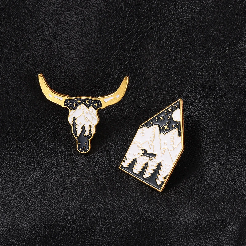 Cartoon Night Scene Pattern Bull Head Alloy Brooches Creative Animal Enamel Pins Backpack Badges Jewelry Gift for Kids Wholesale
Cartoon Night Scene Pattern Bull Head Alloy Brooches Creative Animal Enamel Pins Backpack Badges Jewelry Gift for Kids Wholesale