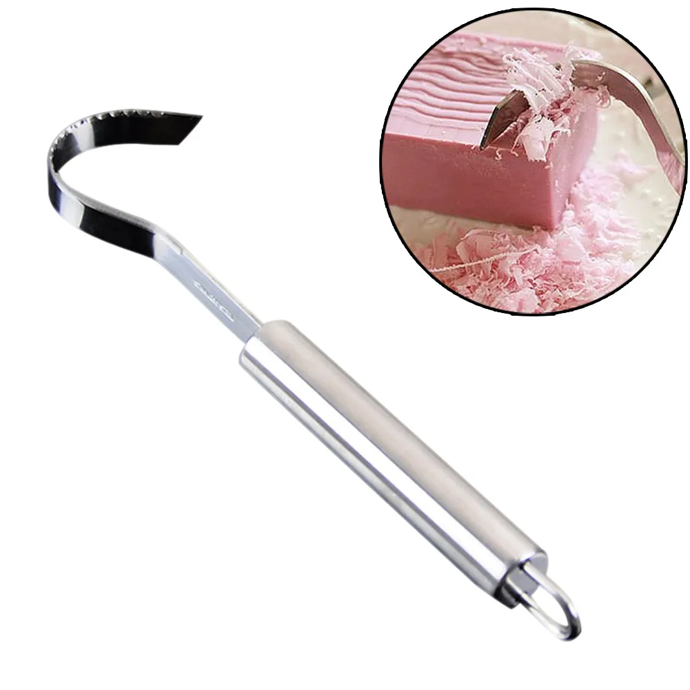 Stainless Steel Hook Cheese Scraper Chocolate Chip Graters Teeth Edge Cake Cutter Mousse Kitchen Baking Tools для кухни
Stainless Steel Hook Cheese Scraper Chocolate Chip Graters Teeth Edge Cake Cutter Mousse Kitchen Baking Tools для кухни