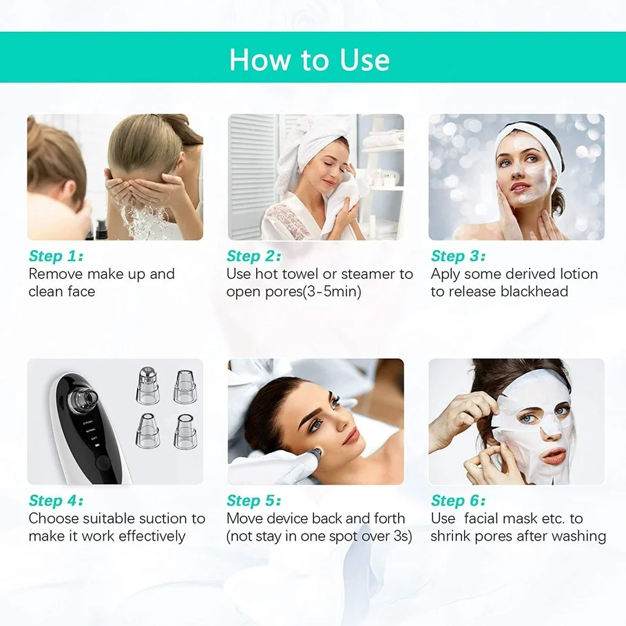 WiFi Visual Face Blackhead Remover Vacuum with 30X 1080P HD Camera Facial Pore Cleaner Kit Acne Extractor Probes for Women Men
WiFi Visual Face Blackhead Remover Vacuum with 30X 1080P HD Camera Facial Pore Cleaner Kit Acne Extractor Probes for Women Men