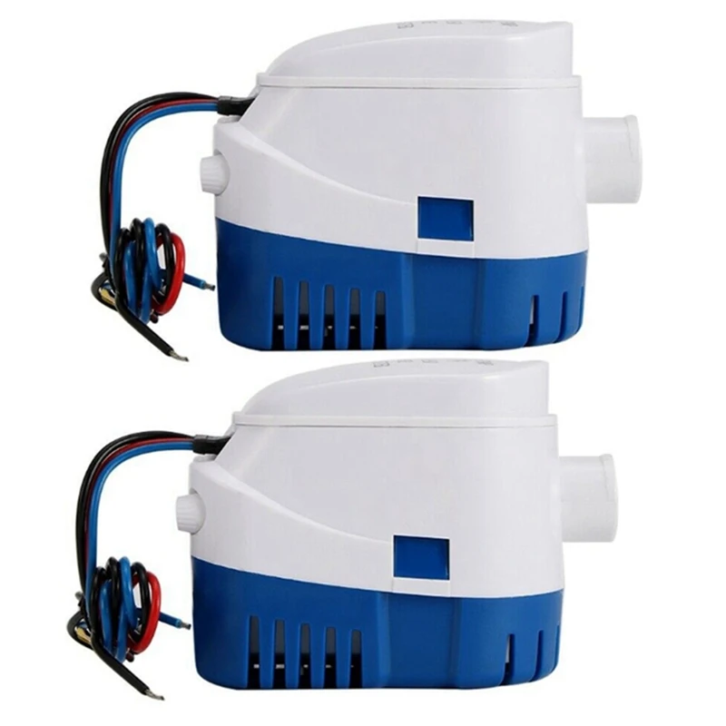2X Automatic Submersible Boat Bilge Water Pump 12V Auto with Float Switch Outlet
2X Automatic Submersible Boat Bilge Water Pump 12V Auto with Float Switch Outlet