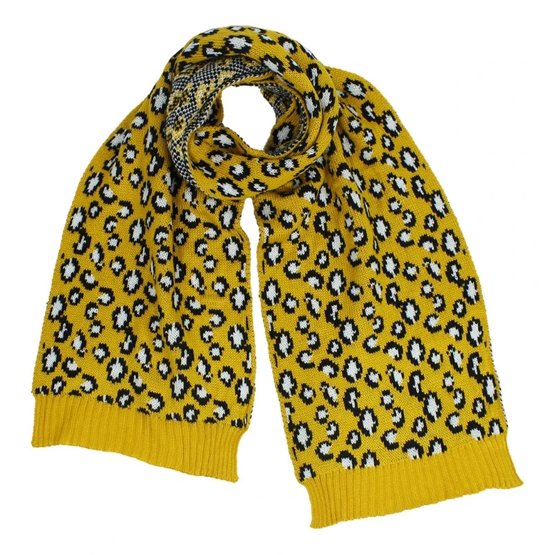 Women Winter Knitted Warm Beanie Hat and Scarf Set Vintage Leopard Print Fluffy Pompom Cuffed Skull Cap Thicken Shawl
Women Winter Knitted Warm Beanie Hat and Scarf Set Vintage Leopard Print Fluffy Pompom Cuffed Skull Cap Thicken Shawl