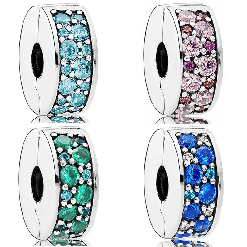 New 925 Sterling Silver Blue Multicolor Mosaic Shining Elegance Clip Stopper Bead Charm Fit Women Fashion Bracelet Jewelry
New 925 Sterling Silver Blue Multicolor Mosaic Shining Elegance Clip Stopper Bead Charm Fit Women Fashion Bracelet Jewelry