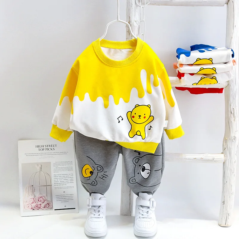 Toddler Boy Clothes 2020 Children's Suit Spring Autumn New Style Cartoon Bear Suit kids Pattern Cartoon Suit
Toddler Boy Clothes 2020 Children's Suit Spring Autumn New Style Cartoon Bear Suit kids Pattern Cartoon Suit