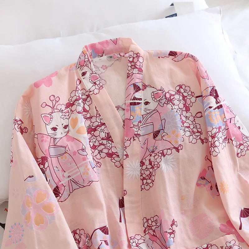 2021 Japanese Clothes Kimono Yukata Pajamas Cotton Steaming Wear Set Man Woman Lover Bathrobe Nightgown Kawaii Floral Print
2021 Japanese Clothes Kimono Yukata Pajamas Cotton Steaming Wear Set Man Woman Lover Bathrobe Nightgown Kawaii Floral Print