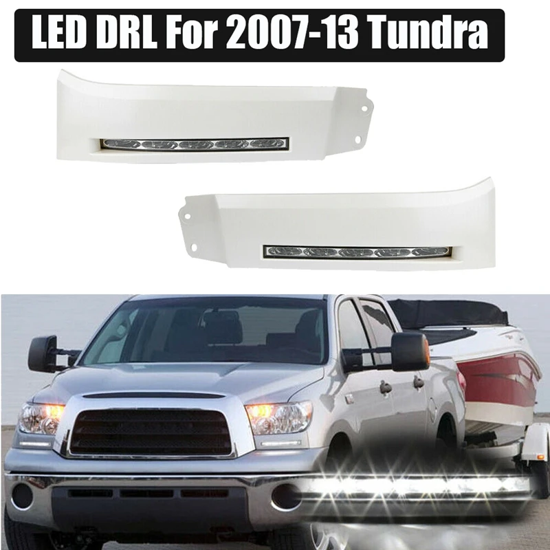 for Toyota- 2007-2013 Sequoia 2008-2013 Car Front Bumper LED DRL Daytime Running Light Fog Light Lamp (White)
for Toyota- 2007-2013 Sequoia 2008-2013 Car Front Bumper LED DRL Daytime Running Light Fog Light Lamp (White)