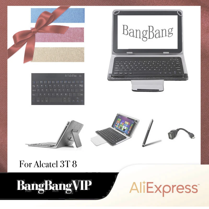 For Alcatel 3T 8 Tablet Keyboard Bluetooth Wireless Mouse PU Leather Case Stand Cover
For Alcatel 3T 8 Tablet Keyboard Bluetooth Wireless Mouse PU Leather Case Stand Cover