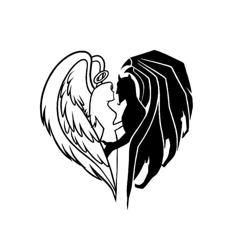 Car Stickers Get Together Become Heart Demon Angel Decorative Motorcycle Decals Waterproof Accessories Creative PVC,15cm*15cm
Car Stickers Get Together Become Heart Demon Angel Decorative Motorcycle Decals Waterproof Accessories Creative PVC,15cm*15cm
