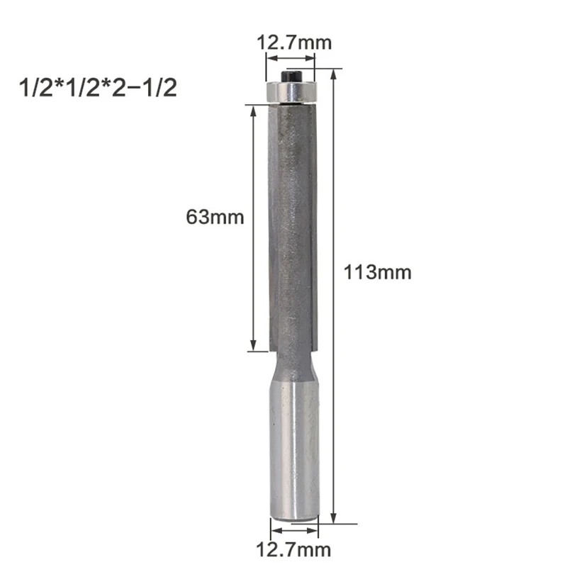 1pcs 1/2" Shank Lengthened Flush Trim Router Bits for wood Trimming Cutters with bearing woodworking tool milling cutter
1pcs 1/2" Shank Lengthened Flush Trim Router Bits for wood Trimming Cutters with bearing woodworking tool milling cutter