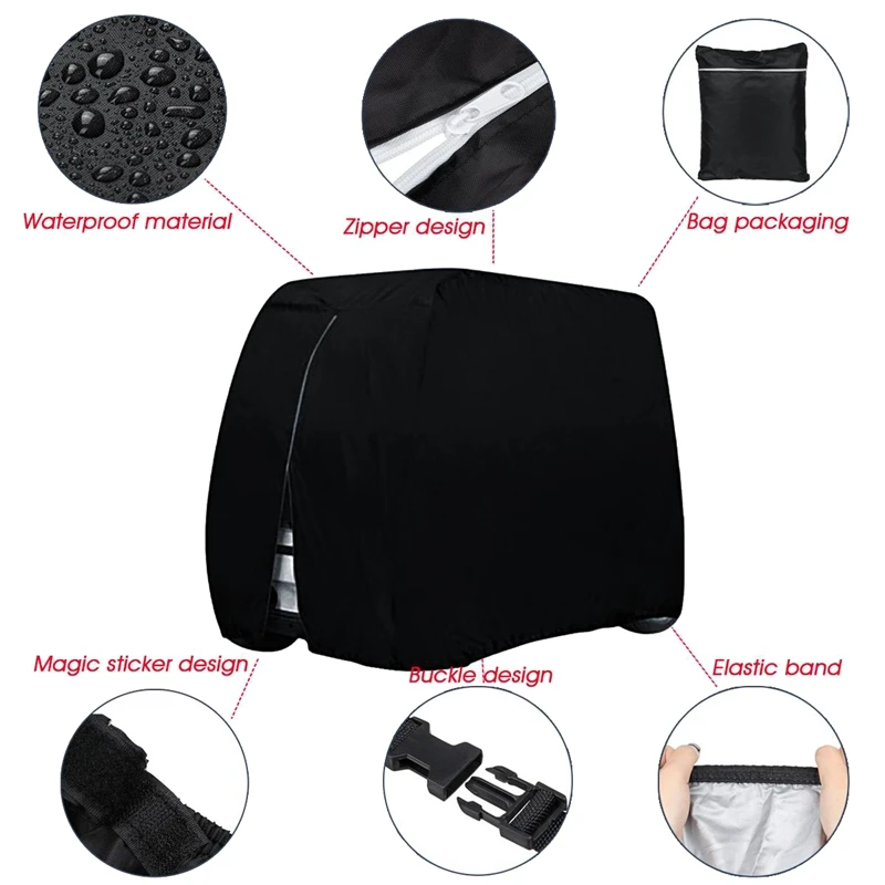 Golf Cart Sightseeing Cart Universal Waterproof Dust Cover for Yamaha EZ Go Club 242 x 122 x 168 cm
Golf Cart Sightseeing Cart Universal Waterproof Dust Cover for Yamaha EZ Go Club 242 x 122 x 168 cm
