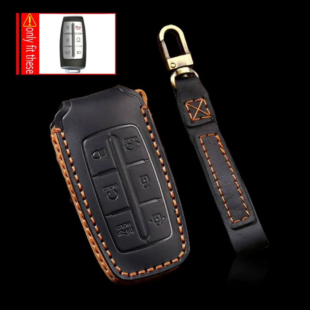 High-quality Leather Leather Full Sealed Case Cover Bag Fit For Genesis GV70/80/90 Key Fob Remote
High-quality Leather Leather Full Sealed Case Cover Bag Fit For Genesis GV70/80/90 Key Fob Remote