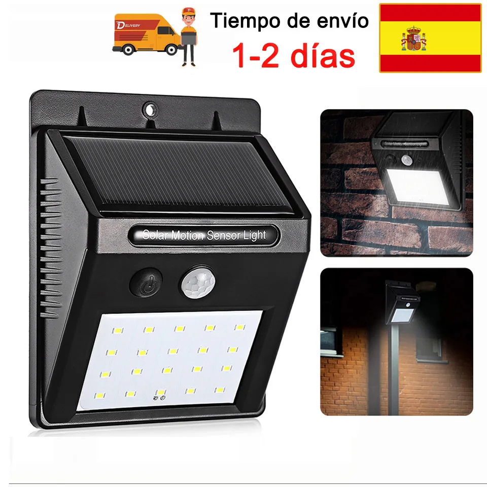 Solar Wall Light 20 LED Outdoor Waterproof PIR Motion Sensor Security Solar Lamp Outdoor Lighting Garden Decoration Led Light
Solar Wall Light 20 LED Outdoor Waterproof PIR Motion Sensor Security Solar Lamp Outdoor Lighting Garden Decoration Led Light