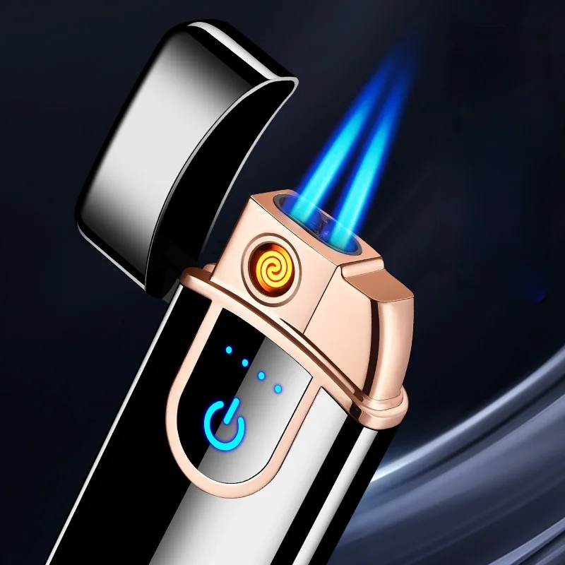 Creative Gifts with Dual Direct Gas and Electric Dual-use USB Fast Charging Cigar Lighters Briquets Et Accessoires Fumeurs
Creative Gifts with Dual Direct Gas and Electric Dual-use USB Fast Charging Cigar Lighters Briquets Et Accessoires Fumeurs