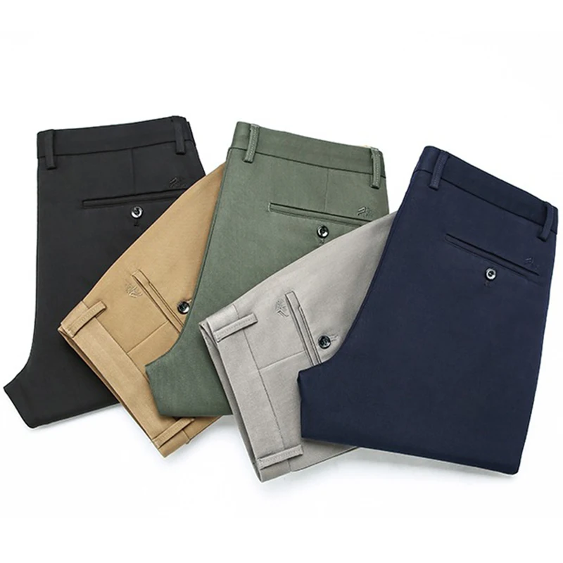 Bamboo Fiber Casual Pants Men's Business Straight Loose Spring Autumn New Micro-elastic Suit Trousers Male Brand Clothing
Bamboo Fiber Casual Pants Men's Business Straight Loose Spring Autumn New Micro-elastic Suit Trousers Male Brand Clothing
