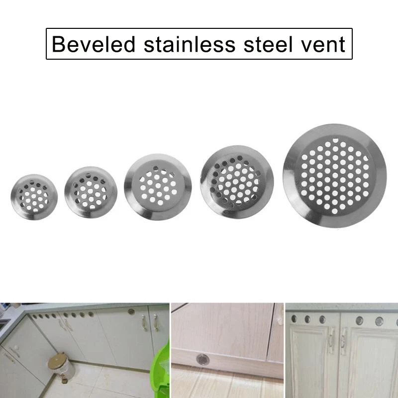 Air Vents Stainless Steel Round Vent Mesh Hole for Cabinet Bathroom Kitchen GHS99
Air Vents Stainless Steel Round Vent Mesh Hole for Cabinet Bathroom Kitchen GHS99