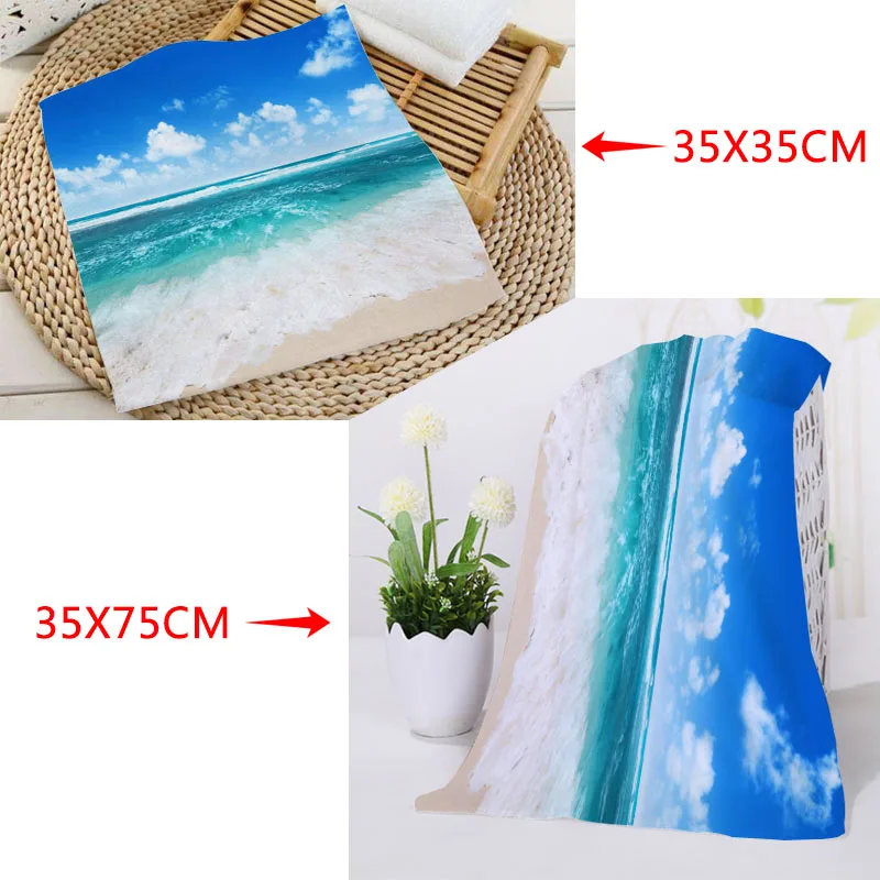 New Sea Beach View Towels Size 35x35cm 35x75cm Square rectangle Towels Printing Cotton Face Towel Fabric Custom logo
New Sea Beach View Towels Size 35x35cm 35x75cm Square rectangle Towels Printing Cotton Face Towel Fabric Custom logo