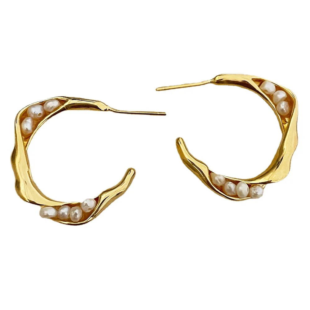 Gold Colour Earring Drop Dangle Statement Earrings with Irregular Pearl for Women Party Jewelry
Gold Colour Earring Drop Dangle Statement Earrings with Irregular Pearl for Women Party Jewelry