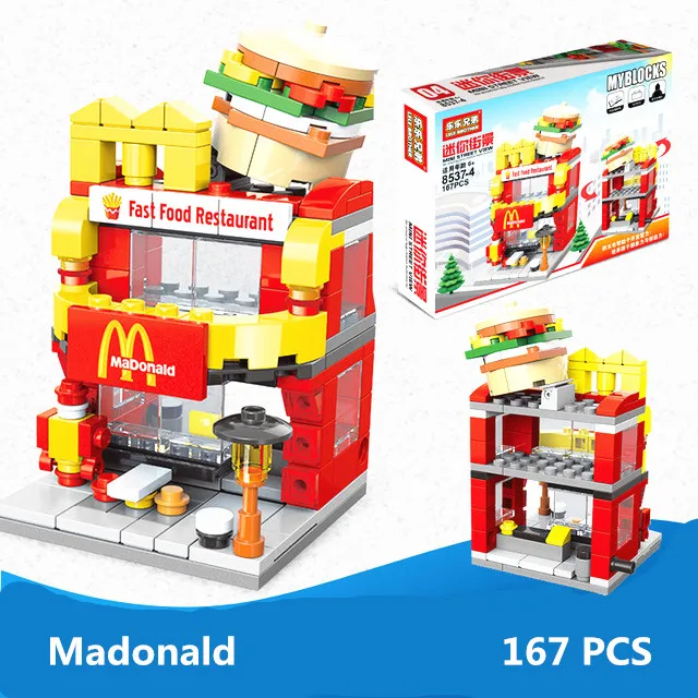 Building blocks Mini streetscape small particle assembled puzzle children's toys KFE store boy and girl gift
Building blocks Mini streetscape small particle assembled puzzle children's toys KFE store boy and girl gift