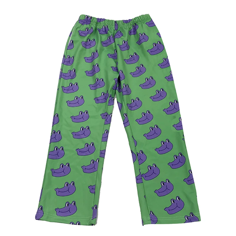 Original Design Autumn New Purple Frog Funny Print Wide Leg Pants Fashion High Street Cotton Loose High Waist Trousers
Original Design Autumn New Purple Frog Funny Print Wide Leg Pants Fashion High Street Cotton Loose High Waist Trousers