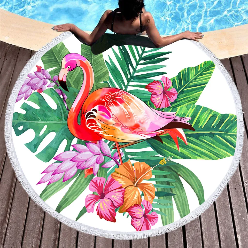 Flamingo Beach Towels Tropical Printed Round Beach Towel Microfiber Round Fabric Bath Towels For Living Room Home Decorative
Flamingo Beach Towels Tropical Printed Round Beach Towel Microfiber Round Fabric Bath Towels For Living Room Home Decorative