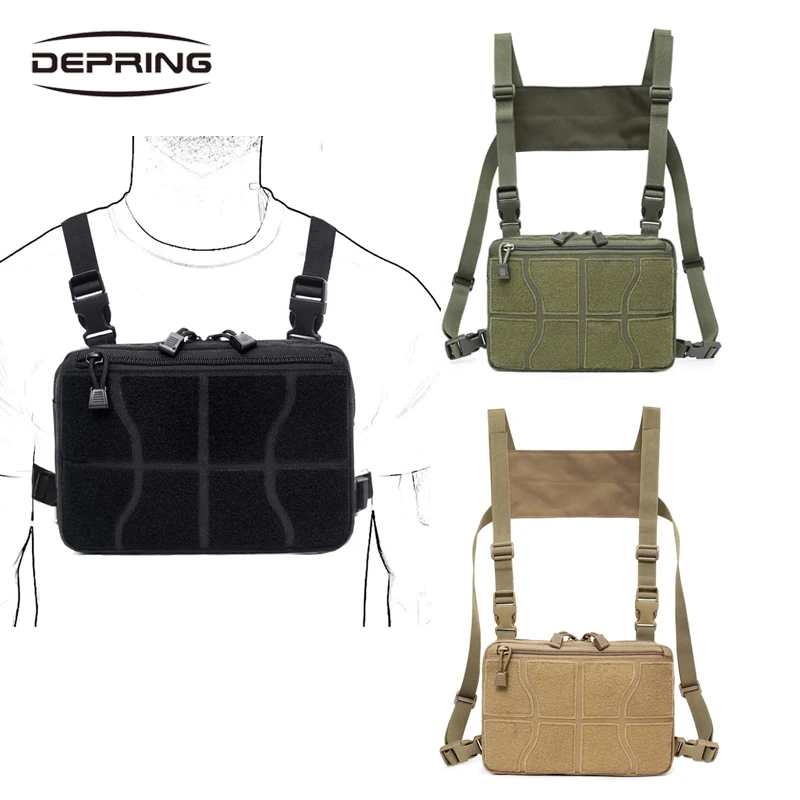 Tactical Molle Chest Rig Bag Combat Vest Front Pouch Airsoft Multi-Purpose Harness Holster Daypack Outdoor EDC Pouch
Tactical Molle Chest Rig Bag Combat Vest Front Pouch Airsoft Multi-Purpose Harness Holster Daypack Outdoor EDC Pouch