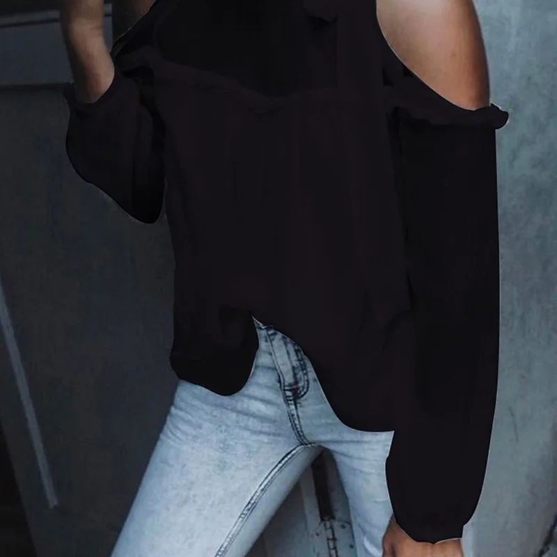 2019 Summer Fashion Off Shoulder Solid Chiffon Women Blouse Casual Long Sleeve Bandage Mesh Blouse Shirt Tops Female Plus Size
2019 Summer Fashion Off Shoulder Solid Chiffon Women Blouse Casual Long Sleeve Bandage Mesh Blouse Shirt Tops Female Plus Size