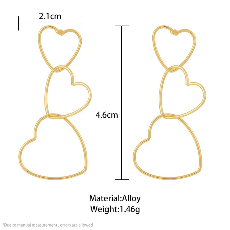 Womens Korean New Fashion Earrings Gold Simple Dangle Earrings Statement Geometric Heart Earrings for Women 2021 Trend Jewelry
Womens Korean New Fashion Earrings Gold Simple Dangle Earrings Statement Geometric Heart Earrings for Women 2021 Trend Jewelry