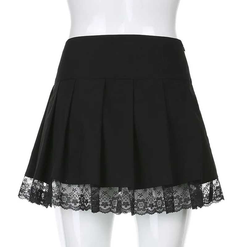 Woman Skirts Goth Sexy Women Mini Skirt Black Sexy Lace Punk Pleated High Waist Dance Clothing Subculture Harajuku Streetwear
Woman Skirts Goth Sexy Women Mini Skirt Black Sexy Lace Punk Pleated High Waist Dance Clothing Subculture Harajuku Streetwear