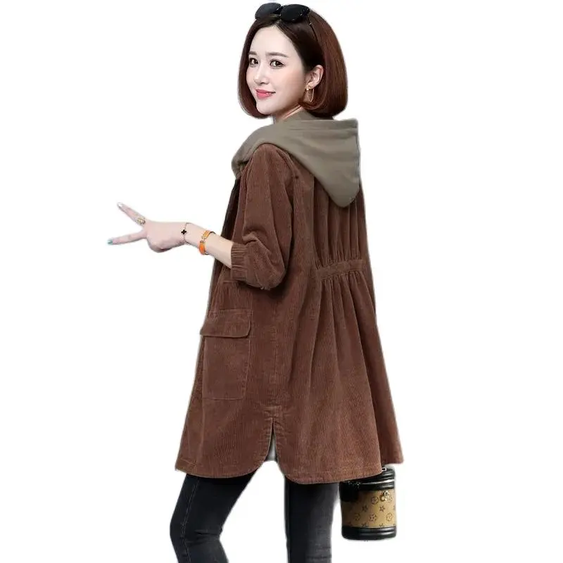 Women Quilted Padded Ccorduroy Mid-Length Hooded Jacket 2021 Female Autumn Winter New Korean Zipper Large Size Windbreaker A198H
Women Quilted Padded Ccorduroy Mid-Length Hooded Jacket 2021 Female Autumn Winter New Korean Zipper Large Size Windbreaker A198H