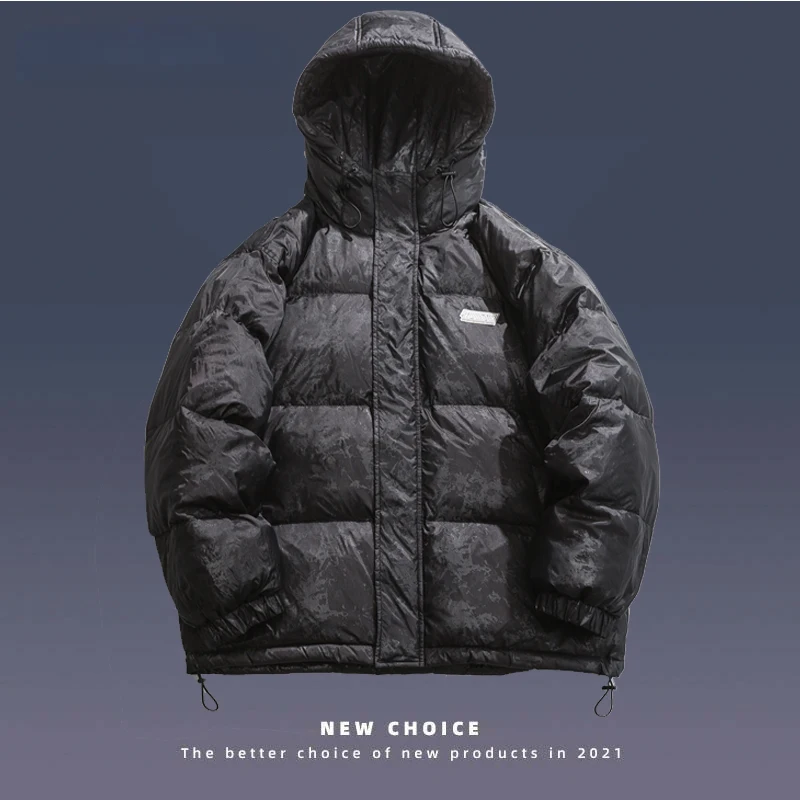 Vintage Bubble Parkas Men Streetwear Solid Color Printing Loose Hooded Down Jackets Mens Harajuku Fluffy Hip Hop Thicken Coats
Vintage Bubble Parkas Men Streetwear Solid Color Printing Loose Hooded Down Jackets Mens Harajuku Fluffy Hip Hop Thicken Coats