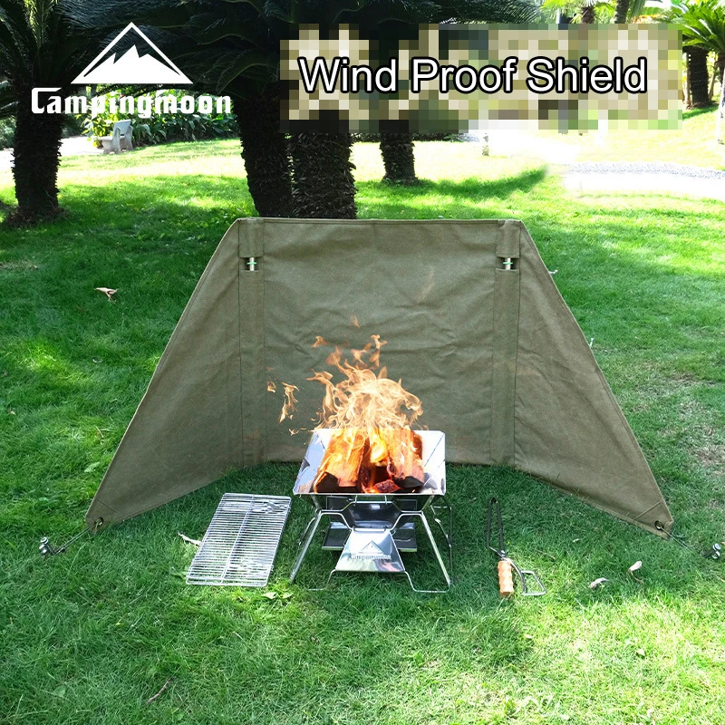 Outdoor Camping Wind Proof Canvas BBQ Outdoor Picnic Cooking Grill Tarp Fire Burning Wind Resist Equipment 
Outdoor Camping Wind Proof Canvas BBQ Outdoor Picnic Cooking Grill Tarp Fire Burning Wind Resist Equipment