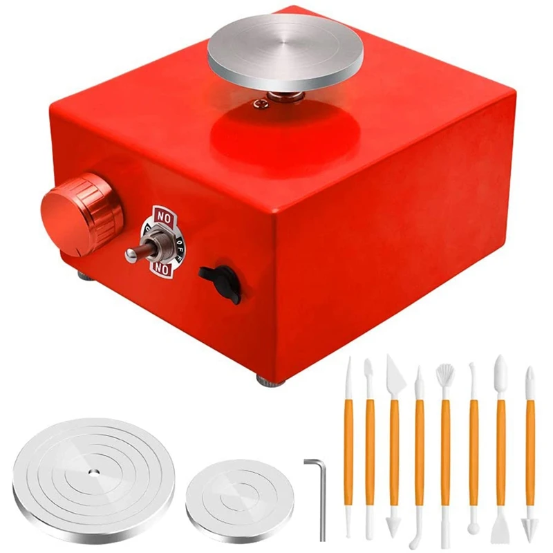 Mini Pottery Wheel, Pottery Machine Electric Pottery Wheel with Pottery Wheel Turntable DIY Clay Tool US Plug
Mini Pottery Wheel, Pottery Machine Electric Pottery Wheel with Pottery Wheel Turntable DIY Clay Tool US Plug