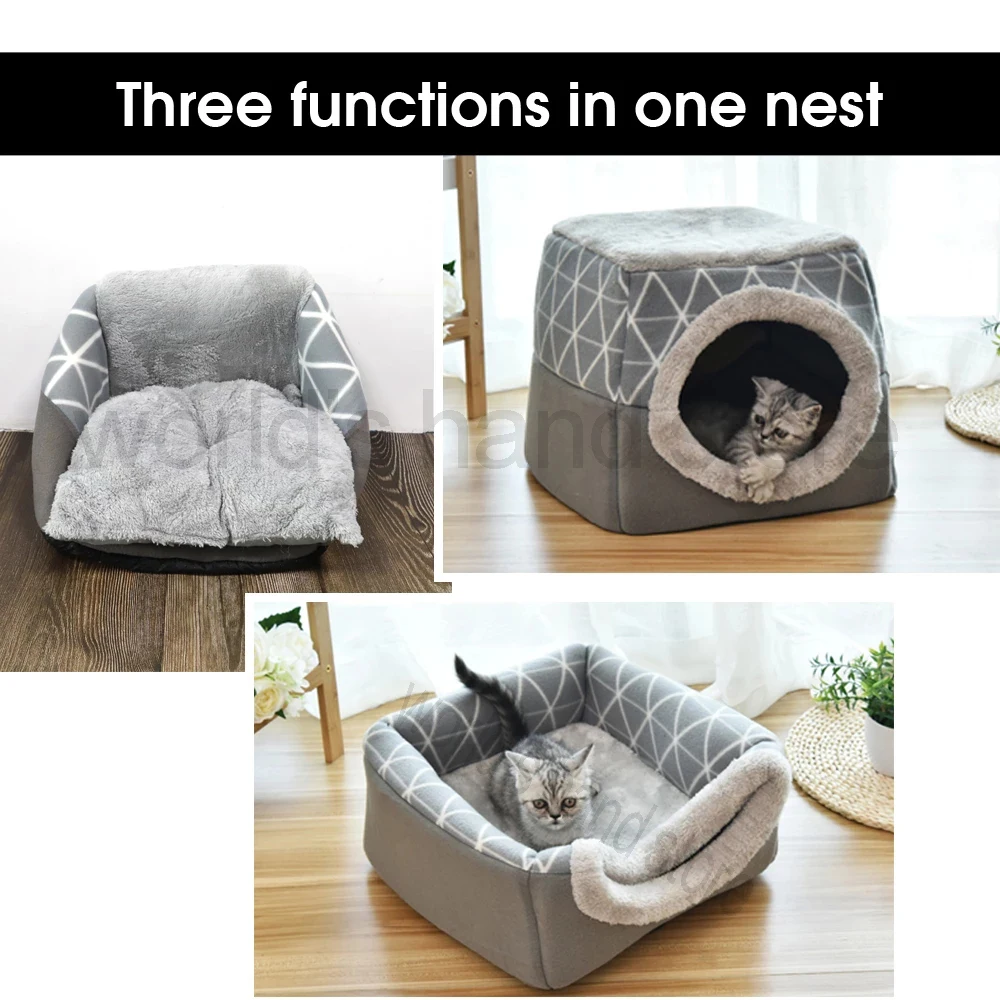 Warm Pet Dog Cat Bed Soft Nest Dual Use Cat Sleeping Bed Pad Winter Warm Pet Cozy Beds Kennel For Small Dogs Cat Space Cat House
Warm Pet Dog Cat Bed Soft Nest Dual Use Cat Sleeping Bed Pad Winter Warm Pet Cozy Beds Kennel For Small Dogs Cat Space Cat House