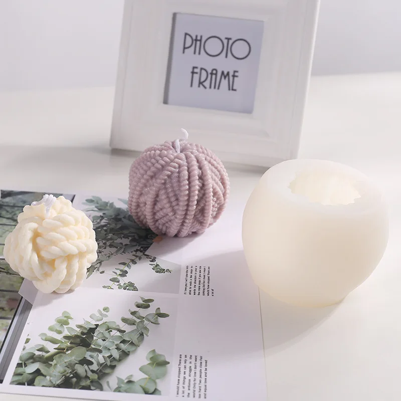 3D Single Hole Ball of Wool Candle Plaster Wool Gloves Christmas Yarn Ball Silicone Silicone Mold Tools
3D Single Hole Ball of Wool Candle Plaster Wool Gloves Christmas Yarn Ball Silicone Silicone Mold Tools
