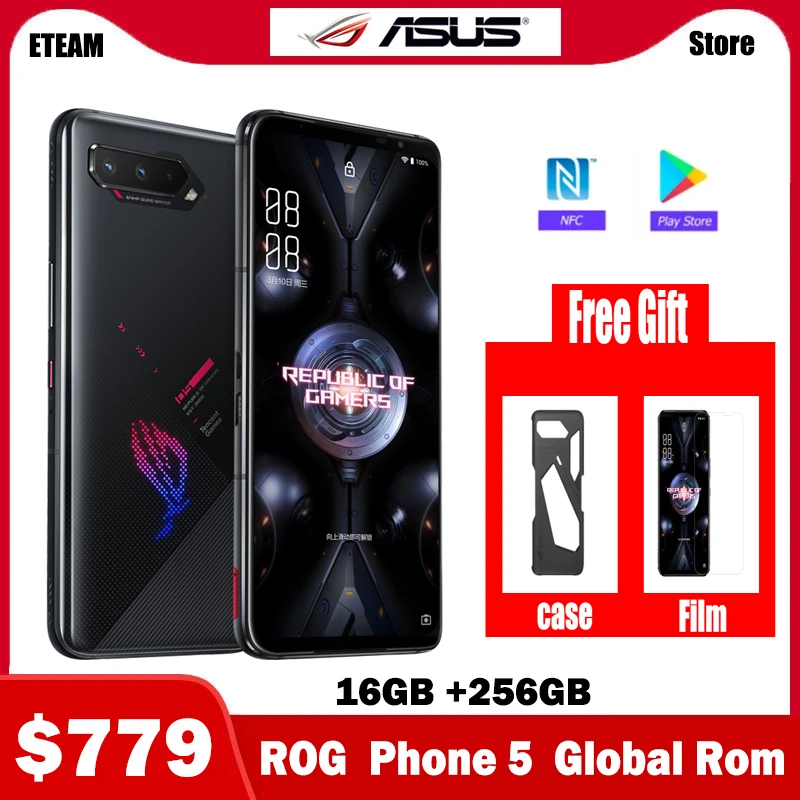 

Смартфон ASUS ROG 5 5G, глобальная прошивка, 16 ГБ 256 ГБ, Snapdragon 888, Android 11, мобильный телефон с аккумулятором 6000 мАч, быстрая зарядка 65 Вт