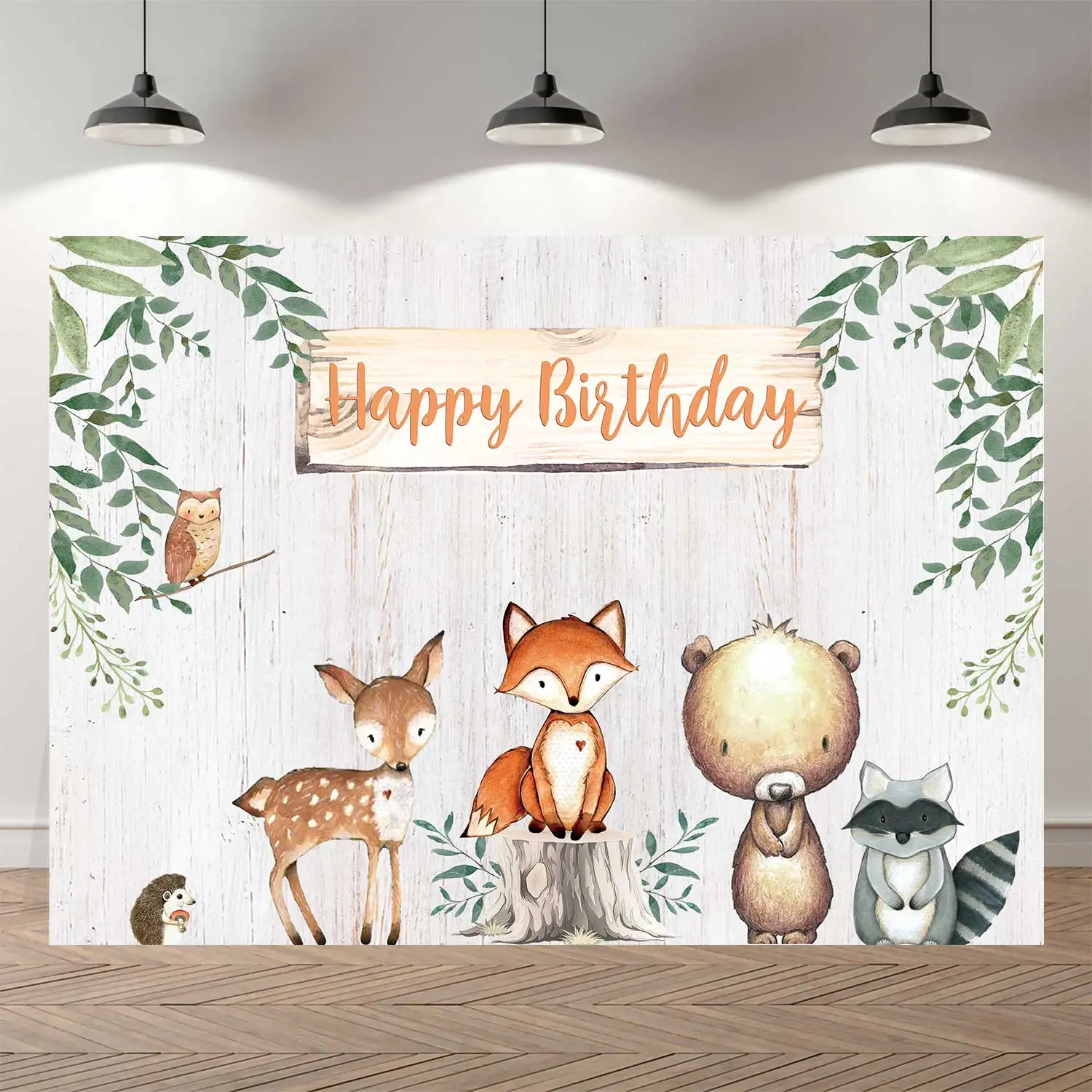 NeoBack Животные Baby Shower фон для фотосъемки с изображением леса День рождения