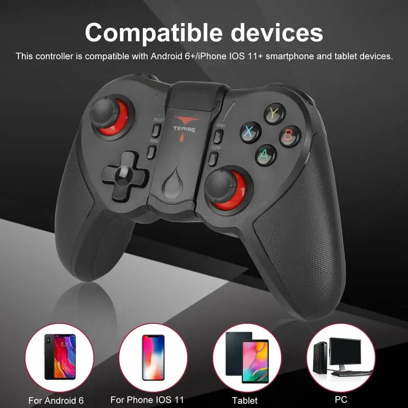 New Wireless Gamepad Wireless Joystick Game Controller Bluetooth 4.0 Joystick For Android iOS Mobile Phone Tablet TV Box Holder
New Wireless Gamepad Wireless Joystick Game Controller Bluetooth 4.0 Joystick For Android iOS Mobile Phone Tablet TV Box Holder
