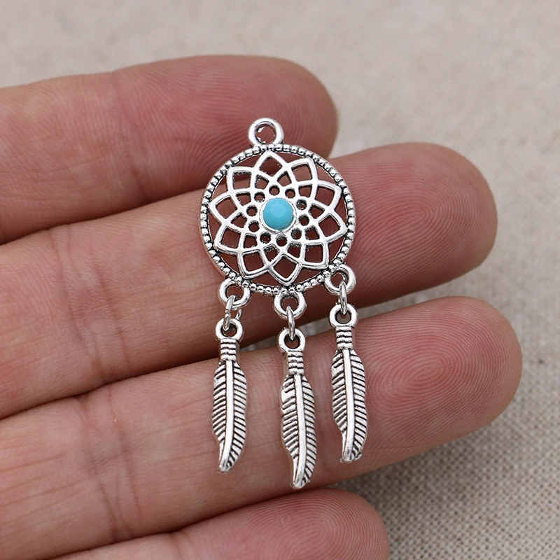10pcs Tibetan Silver Plated DIY Dream Catcher Charms Pendants for Bracelet Jewelry Making Accessories Handmade Craft
10pcs Tibetan Silver Plated DIY Dream Catcher Charms Pendants for Bracelet Jewelry Making Accessories Handmade Craft