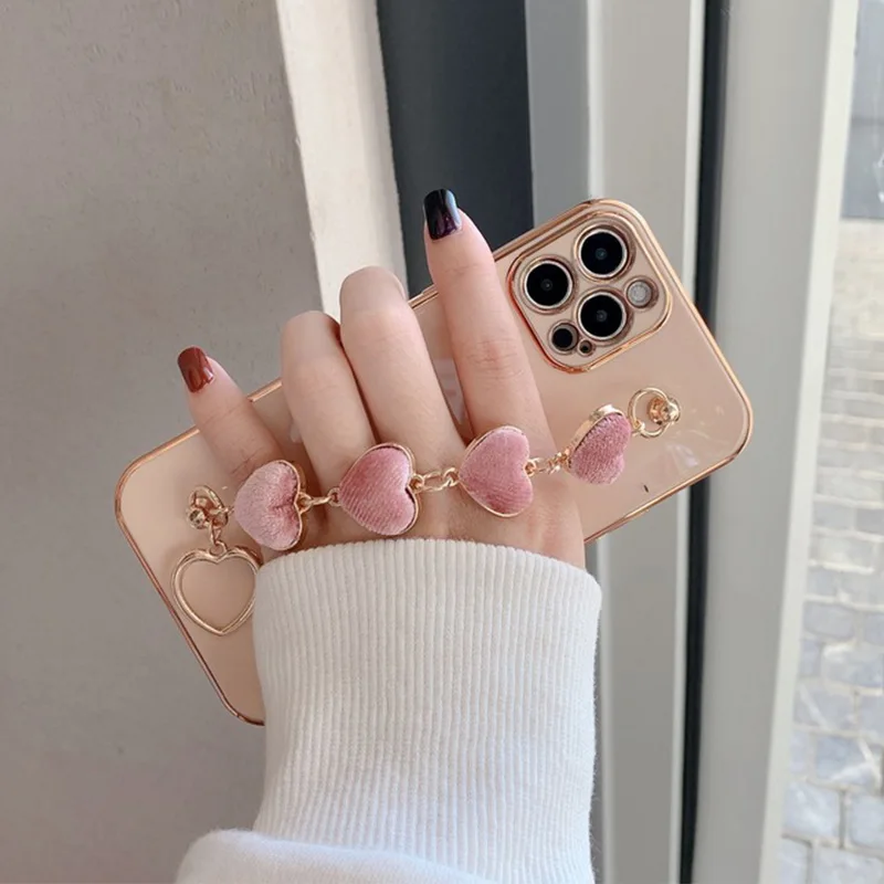 Plating Square Love Heart Chain Wrist Bracelet Case For iPhone 13 12 11 Pro Max XR X XS 7 8 Plus SE 2020 Luxury Silicone Cover
Plating Square Love Heart Chain Wrist Bracelet Case For iPhone 13 12 11 Pro Max XR X XS 7 8 Plus SE 2020 Luxury Silicone Cover