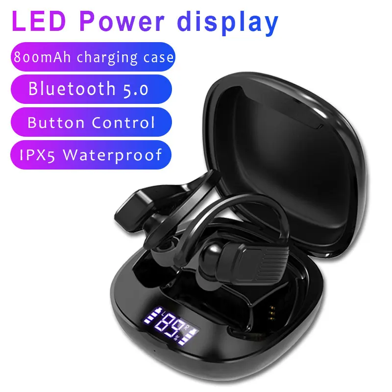 T11 TWS Bluetooth Earphones 5.0 Led Display Wireless Sports Earburds Sports Waterproof 8D Stereo Handsets with charging case
T11 TWS Bluetooth Earphones 5.0 Led Display Wireless Sports Earburds Sports Waterproof 8D Stereo Handsets with charging case