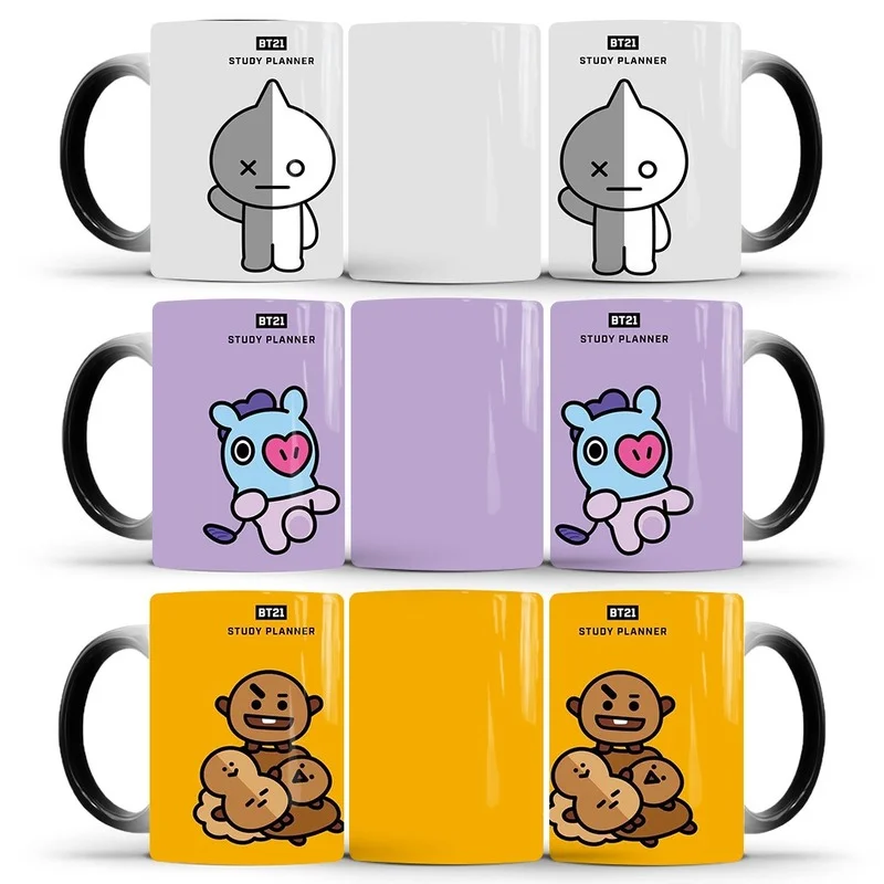 

Cartoon Color Changing Mug Creative Ceramic Thermal Response Temperature Coffee Tea Office Personality Water Cup Friend Gift
